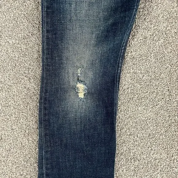 All Saints Jeans Adult 28 Blue Denim Cigarette Casual Slim Distressed Ladies - Picture 6 of 15